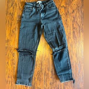 Abercrombie & Fitch The Mom High Rise Jeans 4 Long black